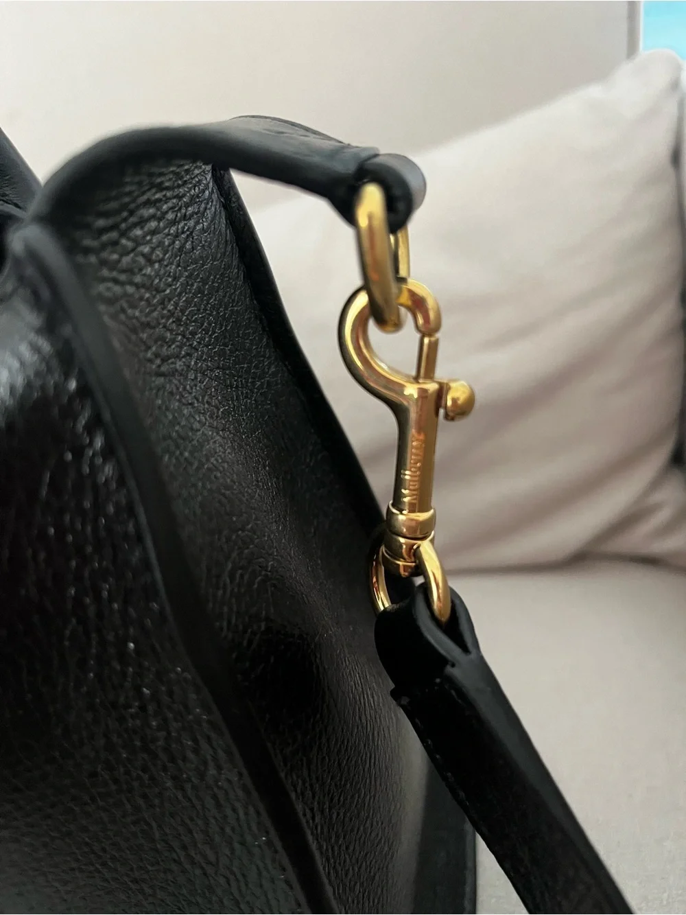 Mulberry New Small Roxanne Classic Black Sleek Leather Satchel Handbag - Picture 4 of 8